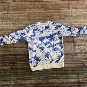Tie dye crew neck sweater